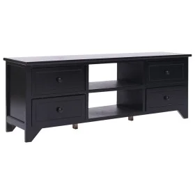 Schwarzer TV-Schrank aus massivem Paulownia-Holz, 108 x 30 x 40 cm von vidaXL, TV-Möbel - Ref: Foro24-338518, Preis: 101,37 €...