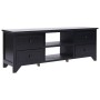 Schwarzer TV-Schrank aus massivem Paulownia-Holz, 108 x 30 x 40 cm von vidaXL, TV-Möbel - Ref: Foro24-338518, Preis: 102,15 €...