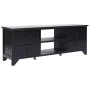 TV cabinet solid black paulownia wood 108x30x40 cm by vidaXL, TV Furniture - Ref: Foro24-338518, Price: 101,37 €, Discount: %