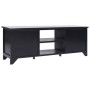 Schwarzer TV-Schrank aus massivem Paulownia-Holz, 108 x 30 x 40 cm von vidaXL, TV-Möbel - Ref: Foro24-338518, Preis: 102,15 €...