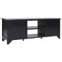 TV cabinet solid black paulownia wood 108x30x40 cm by vidaXL, TV Furniture - Ref: Foro24-338518, Price: 101,37 €, Discount: %