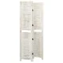 3-panel aged white wood screen 105x165 cm by vidaXL, Room dividers - Ref: Foro24-338570, Price: 81,58 €, Discount: %