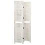 Biombo de 3 paneles madera blanco envejecido 105x165 cm de vidaXL, Divisores de ambientes - Ref: Foro24-338570, Precio: 88,80...