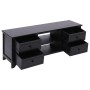 Schwarzer TV-Schrank aus massivem Paulownia-Holz, 108 x 30 x 40 cm von vidaXL, TV-Möbel - Ref: Foro24-338518, Preis: 102,15 €...