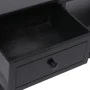 TV cabinet solid black paulownia wood 108x30x40 cm by vidaXL, TV Furniture - Ref: Foro24-338518, Price: 101,37 €, Discount: %