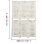 3-panel aged white wood screen 105x165 cm by vidaXL, Room dividers - Ref: Foro24-338570, Price: 81,58 €, Discount: %