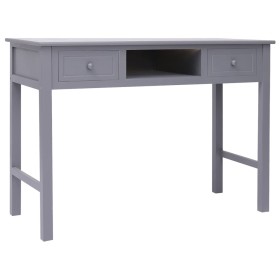 Schreibtisch aus grauem Paulownia-Massivholz, 108 x 45 x 76 cm von vidaXL, Schreibtische - Ref: Foro24-338536, Preis: 116,41 ...
