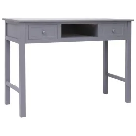 Schreibtisch aus grauem Paulownia-Massivholz, 108 x 45 x 76 cm von vidaXL, Schreibtische - Ref: Foro24-338536, Preis: 114,50 ...