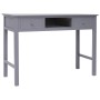 Gray Paulownia solid wood desk 108x45x76 cm by vidaXL, Desks - Ref: Foro24-338536, Price: 115,30 €, Discount: %