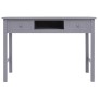 Gray Paulownia solid wood desk 108x45x76 cm by vidaXL, Desks - Ref: Foro24-338536, Price: 115,30 €, Discount: %