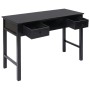 Paulownia Massivholz Schreibtisch schwarz 108x45x76 cm von vidaXL, Schreibtische - Ref: Foro24-338538, Preis: 116,41 €, Rabat...