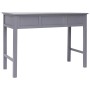 Gray Paulownia solid wood desk 108x45x76 cm by vidaXL, Desks - Ref: Foro24-338536, Price: 115,30 €, Discount: %