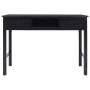 Paulownia Massivholz Schreibtisch schwarz 108x45x76 cm von vidaXL, Schreibtische - Ref: Foro24-338538, Preis: 114,79 €, Rabat...