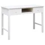 Schreibtisch aus massivem Paulownia-Holz, weiß, 108 x 45 x 76 cm von vidaXL, Schreibtische - Ref: Foro24-338537, Preis: 112,7...