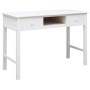 Schreibtisch aus massivem Paulownia-Holz, weiß, 108 x 45 x 76 cm von vidaXL, Schreibtische - Ref: Foro24-338537, Preis: 113,5...