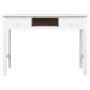 Escritorio de madera maciza de Paulownia blanco 108x45x76 cm de vidaXL, Escritorios - Ref: Foro24-338537, Precio: 112,63 €, D...