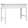 Schreibtisch aus massivem Paulownia-Holz, weiß, 108 x 45 x 76 cm von vidaXL, Schreibtische - Ref: Foro24-338537, Preis: 113,5...