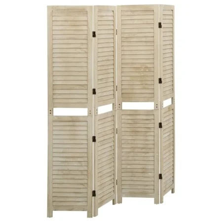 4-panel screen made of solid paulownia wood 140x165 cm by vidaXL, Room dividers - Ref: Foro24-338579, Price: 98,09 €, Discoun...