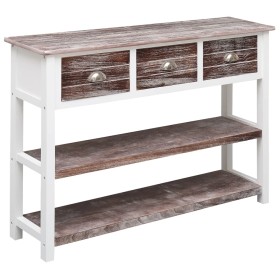 Solid Paulownia wood sideboard in old brown color, 108x30x76 cm by vidaXL, Sideboards - Ref: Foro24-338544, Price: 104,77 €, ...