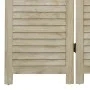 4-panel screen made of solid paulownia wood 140x165 cm by vidaXL, Room dividers - Ref: Foro24-338579, Price: 98,09 €, Discoun...
