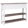 Aparador madera maciza de Paulownia marrón viejo 108x30x76 cm de vidaXL, Aparadores - Ref: Foro24-338544, Precio: 104,71 €
