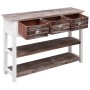 Solid Paulownia wood sideboard in old brown color, 108x30x76 cm by vidaXL, Sideboards - Ref: Foro24-338544, Price: 104,77 €, ...