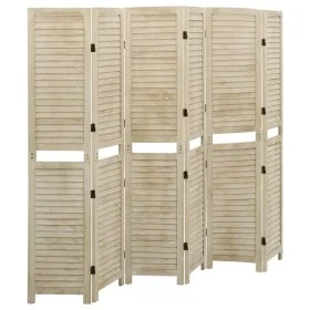 6-teiliger Paravent aus massivem Paulownia-Holz, 210 x 165 cm von vidaXL, Raumteiler - Ref: Foro24-338581, Preis: 119,48 €, R...