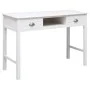 Schreibtisch aus massivem Paulownia-Holz, weiß, 108 x 45 x 76 cm von vidaXL, Schreibtische - Ref: Foro24-338535, Preis: 115,0...