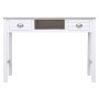 Schreibtisch aus massivem Paulownia-Holz, weiß, 108 x 45 x 76 cm von vidaXL, Schreibtische - Ref: Foro24-338535, Preis: 115,7...