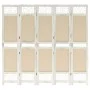 Divider screen with 5 cream fabric panels 175x165 cm by vidaXL, Room dividers - Ref: Foro24-338560, Price: 85,80 €, Discount: %