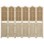 6-teiliger Paravent aus braunem Stoff, 214 x 165 cm von vidaXL, Raumteiler - Ref: Foro24-338593, Preis: 158,01 €, Rabatt: %