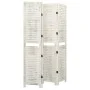 4-panel aged white wooden screen 140x165 cm by vidaXL, Room dividers - Ref: Foro24-338571, Price: 120,13 €, Discount: %
