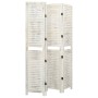 Faltwand mit 4 Paneelen aus antikem weißem Holz 140x165 cm von vidaXL, Raumteiler - Ref: Foro24-338571, Preis: 121,73 €, Raba...