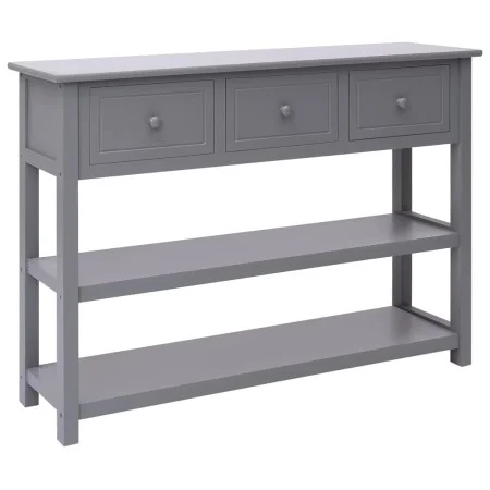 Solid gray Paulownia wood sideboard 108x30x76 cm by vidaXL, Sideboards - Ref: Foro24-338546, Price: 133,80 €, Discount: %