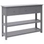 Aparador madera maciza de Paulownia gris 108x30x76 cm de vidaXL, Aparadores - Ref: Foro24-338546, Precio: 133,79 €, Descuento: %