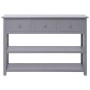Solid gray Paulownia wood sideboard 108x30x76 cm by vidaXL, Sideboards - Ref: Foro24-338546, Price: 135,34 €, Discount: %