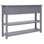 Solid gray Paulownia wood sideboard 108x30x76 cm by vidaXL, Sideboards - Ref: Foro24-338546, Price: 135,34 €, Discount: %