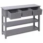 Solid gray Paulownia wood sideboard 108x30x76 cm by vidaXL, Sideboards - Ref: Foro24-338546, Price: 133,80 €, Discount: %