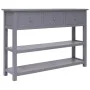 Solid gray Paulownia wood sideboard 108x30x76 cm by vidaXL, Sideboards - Ref: Foro24-338546, Price: 133,80 €, Discount: %