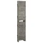 Gray solid wood 5-panel screen 179x166 cm by vidaXL, Room dividers - Ref: Foro24-338576, Price: 102,22 €, Discount: %