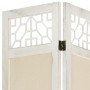 Trennwand mit 6 cremefarbenen Stoffbahnen 210x165 cm von vidaXL, Raumteiler - Ref: Foro24-338561, Preis: 102,64 €, Rabatt: %