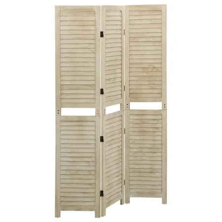 3-panel solid paulownia wood screen 105x165 cm by vidaXL, Room dividers - Ref: Foro24-338578, Price: 65,09 €, Discount: %