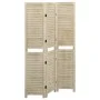 3-panel solid paulownia wood screen 105x165 cm by vidaXL, Room dividers - Ref: Foro24-338578, Price: 65,09 €, Discount: %