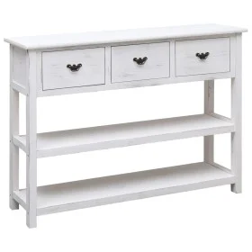 Anrichte aus Massivholz Paulownia antik weiß 108x30x76 cm von vidaXL, Sideboards - Ref: Foro24-338552, Preis: 177,66 €, Rabat...