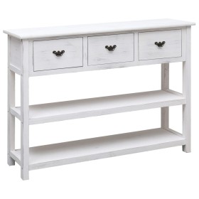 Anrichte aus Massivholz Paulownia antik weiß 108x30x76 cm von vidaXL, Sideboards - Ref: Foro24-338552, Preis: 202,40 €, Rabat...