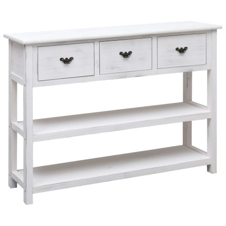 Anrichte aus Massivholz Paulownia antik weiß 108x30x76 cm von vidaXL, Sideboards - Ref: Foro24-338552, Preis: 202,40 €, Rabat...