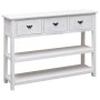 Anrichte aus Massivholz Paulownia antik weiß 108x30x76 cm von vidaXL, Sideboards - Ref: Foro24-338552, Preis: 202,40 €, Rabat...