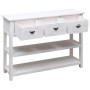 Aparador madera maciza de paulownia blanco antiguo 108x30x76 cm de vidaXL, Aparadores - Ref: Foro24-338552, Precio: 202,28 €,...