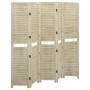 Paravent mit 5 Paneelen aus massivem Paulownia-Holz, 175 x 165 cm von vidaXL, Raumteiler - Ref: Foro24-338580, Preis: 102,22 ...