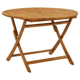 Folding garden table made of solid acacia wood, 110 cm. by vidaXL, Garden tables - Ref: Foro24-316844, Price: 137,08 €, Disco...